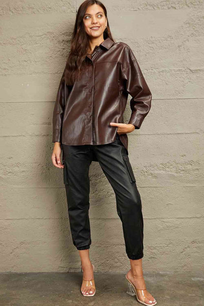 Luna Leather Shirt