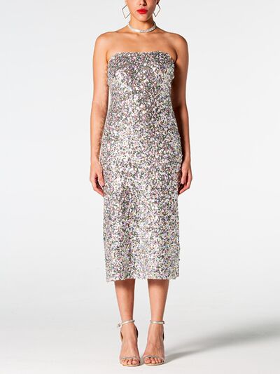 Louise Sequin Midi Dress