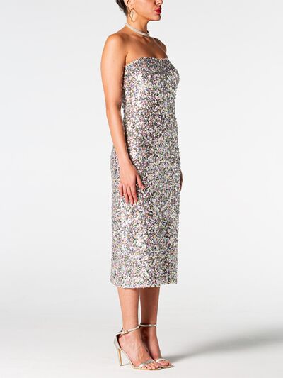 Louise Sequin Midi Dress