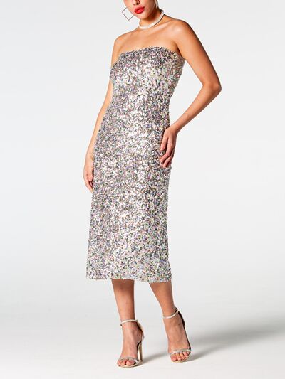 Louise Sequin Midi Dress