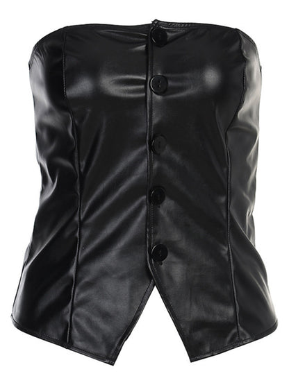 Harper Leather Tube Top