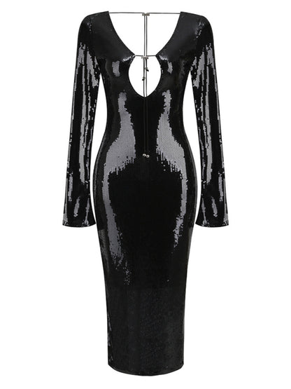 Cassie Sequin Midi Dress