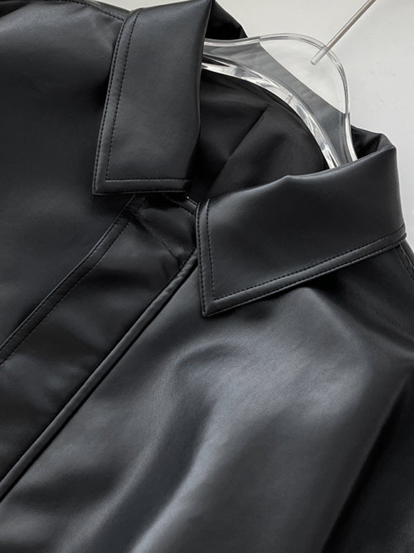 Kenny Leather Bomber Jacket