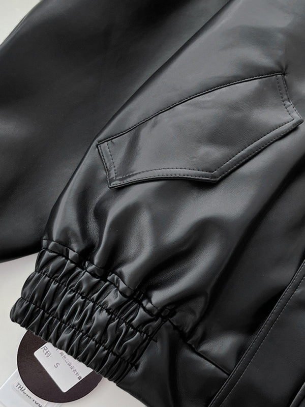 Kenny Leather Bomber Jacket