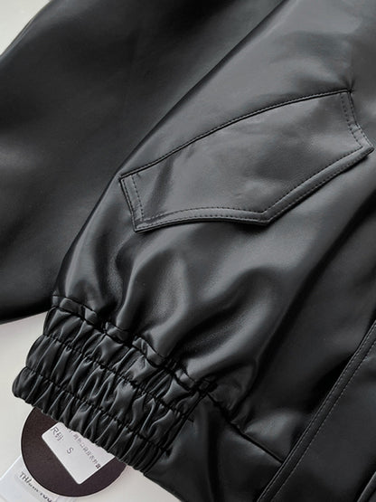 Kenny Leather Bomber Jacket