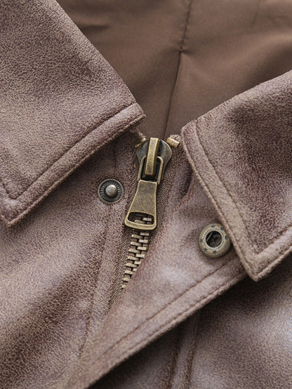 Kenny Leather Bomber Jacket